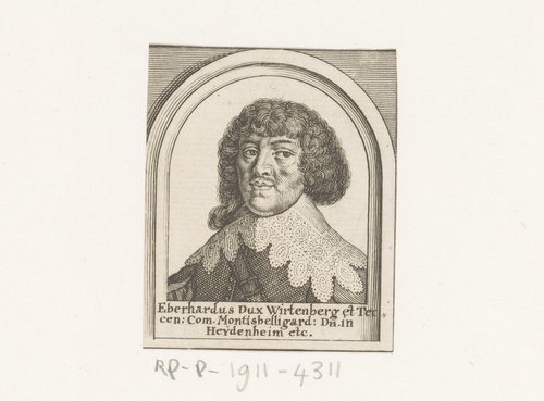 Eberhardus Dux Wirtenberg et Teccen. Com. Montisbelligrad. Dn. in Heijdenheim etc. by Matthäus Merian (I)
