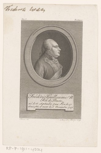Portret van koning Frederik Willem II van Pruisen