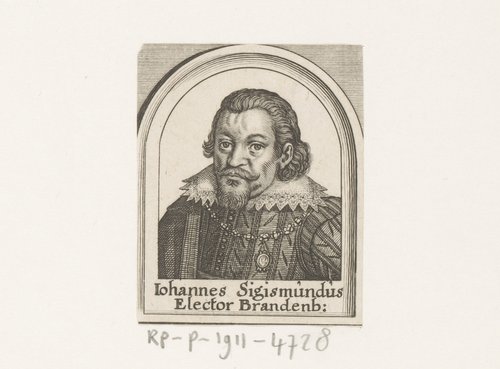 Portret van Johan Sigismund keurvorst van Brandenburg by Matthäus Merian (I)