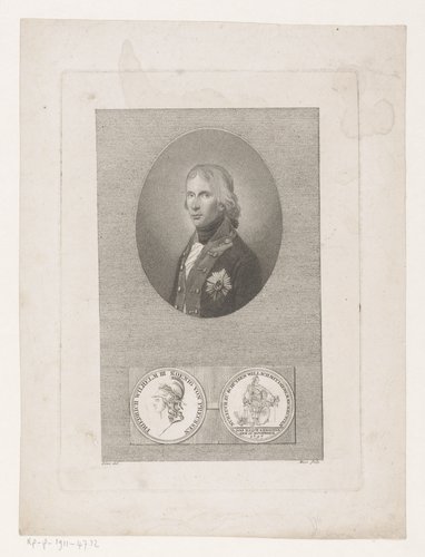 Drie portretten van koning Frederik Willem III van Pruissen