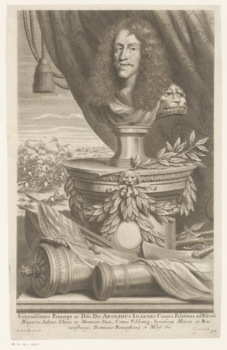Portretbuste van Adolf Johan Pfalz-Zweibrücken