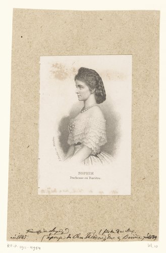 Portret van Sophie van Beieren