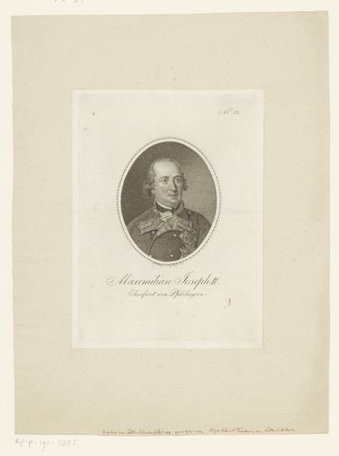 Portret van Maximiliaan I Jozef, keurvorst van Beieren