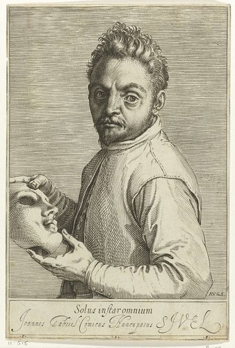 Portret van acteur Giovanni Gabrielli