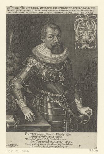 Portret van Johann Georg van Saksen