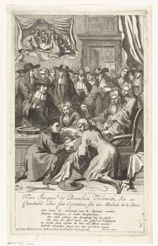 Jacob de Beaulieu opererend voor een groep chirurgijnen