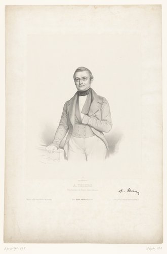Portret van de staatsman Adolphe Thiers