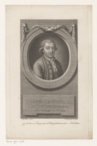 Portret van Johann Aloys Schneider