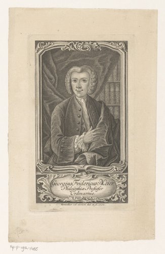 Portret van Georg Friedrich Meier