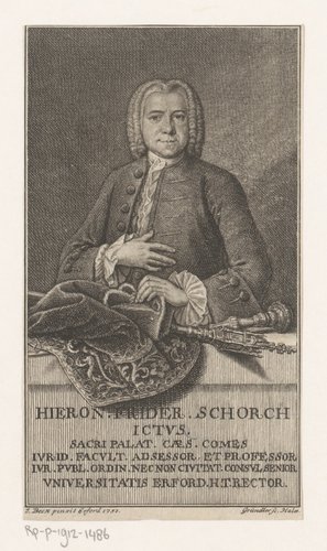 Portret van Hieronymus Friedrich Schorch