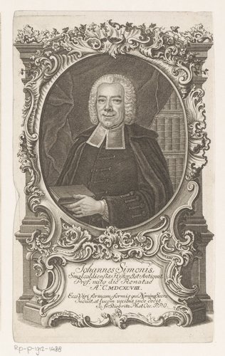 Portret van Johann Simonis