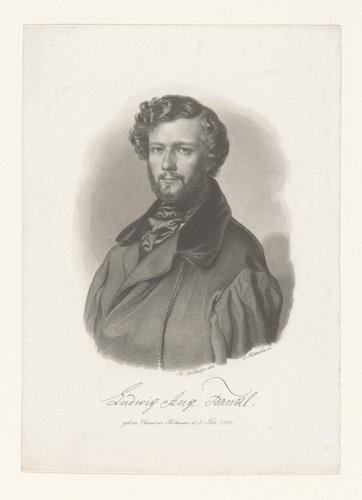 Portret van Ludwig August Frankl von Hochwart