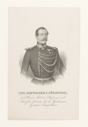 Portret van Ludwig Schweiger von Dürnstein