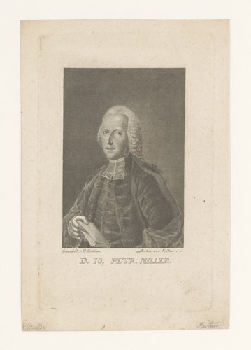 Portret van Johann Peter Miller