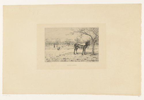 Landschap met ezel by Léon Barillot