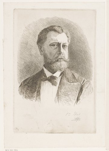 Portret van Adrien Joseph Verhoeven-Ball