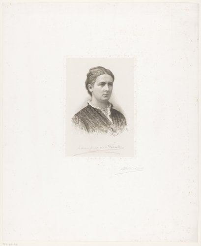 Portret van Maria von Hohenzollern-Sigmaringen