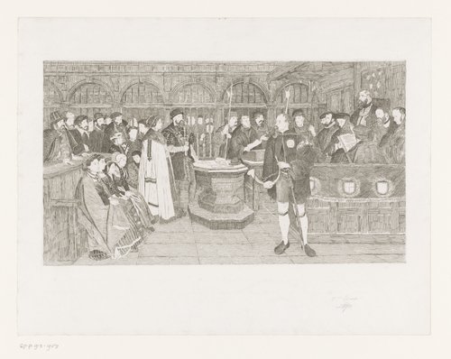 Giovanni Battista Pallavicino verkrijgt het Antwerpse burgerrecht by Jean Baptiste Pierre Michiels