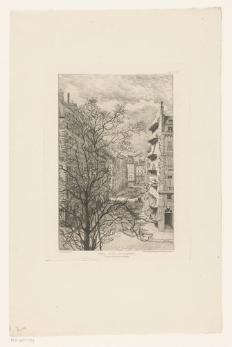 Gezicht op de Rue de la Banque