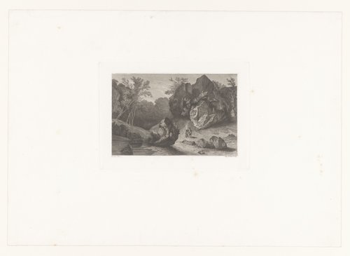 Landschap met rotsblokken