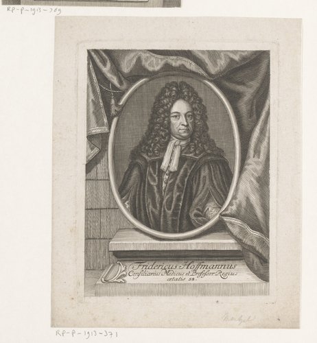 Portret van Friedrich Hoffmann op 58-jarige leeftijd
