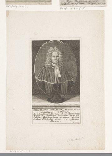Portret van Christian Gottlieb Schwarz