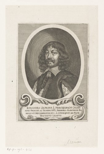 Portret van Johann Georg von Merckelbach