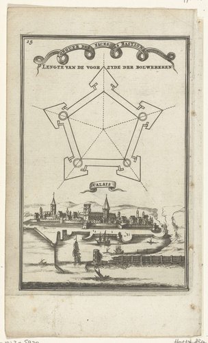 Illustratie voor 'Den Arbeid van Mars' van Allain Manesson Mallet by Romeyn de Hooghe