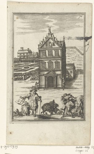 Illustratie voor 'Den Arbeid van Mars' van Allain Manesson Mallet by Romeyn de Hooghe