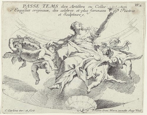 Passe tems des artistes, ou collection d'esquisses originaux des celebres et plus fameuses peintres et sculpteurs