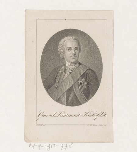 Portret van Hans Carl von Winterfeldt