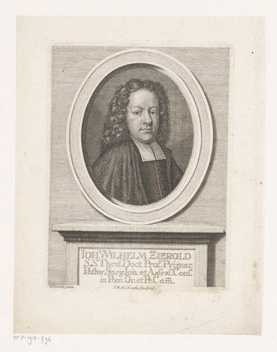 Portret van Johann Wilhelm Zierold