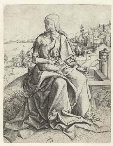 Madonna bij een bron