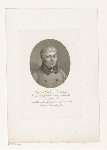 Portret van Georg Ludwig Hartig