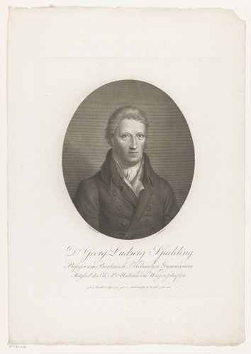 Portret van Georg Ludwig Spalding