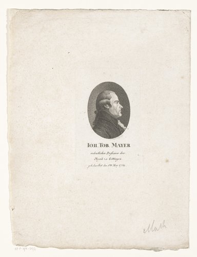 Portret van Johann Tobias Mayer