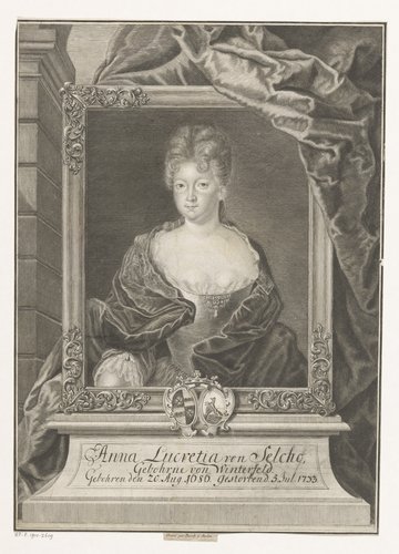 Portret van Anna Lucretia von Selcho