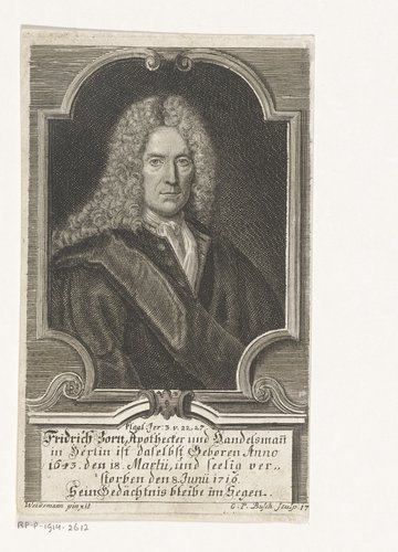 Portret van Friedrich Zorn by Georg Paul Busch
