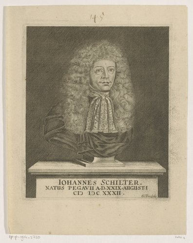 Portret van Johann Schilter