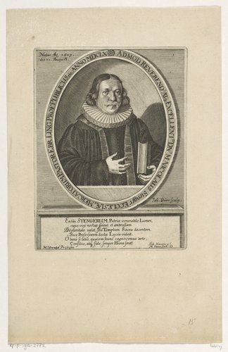 Portret van Nicolaus Stenger op 51-jarige leeftijd