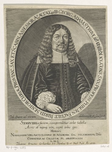 Portret van Georg Adam Struve op 42-jarige leeftijd