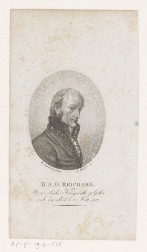 Portret van Heinrich August Ottokar Reichard