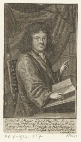 Portret van Johann Friedrich Mayer