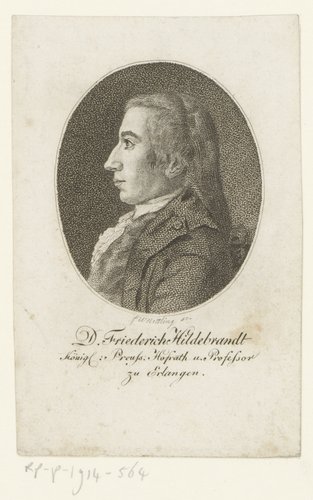 Portret van Georg Friedrich Hildebrandt
