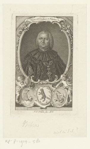 Portret van Philipp Anton Sigmund von Bibra