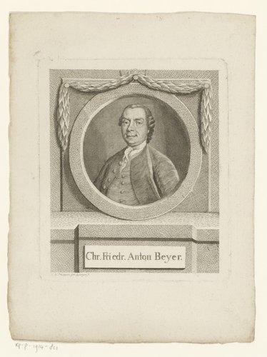 Portret van Chr. Friedr. Anton Beyer
