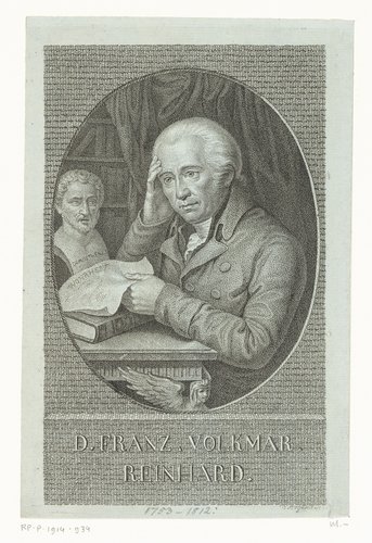 Portret van Franz Volkmar Reinhard