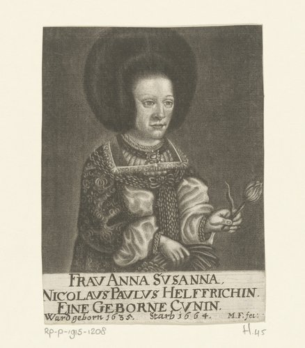 Portret van Anna Susanna Helffrich