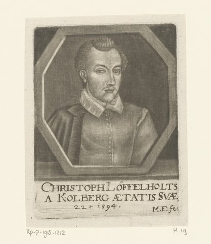Portret van Christoph Löffelholtz von Kolberg op 22-jarige leeftijd