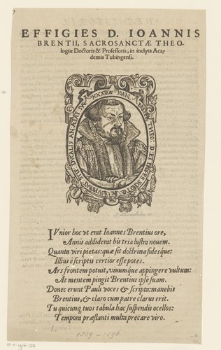 Portret van Johannes Brenz